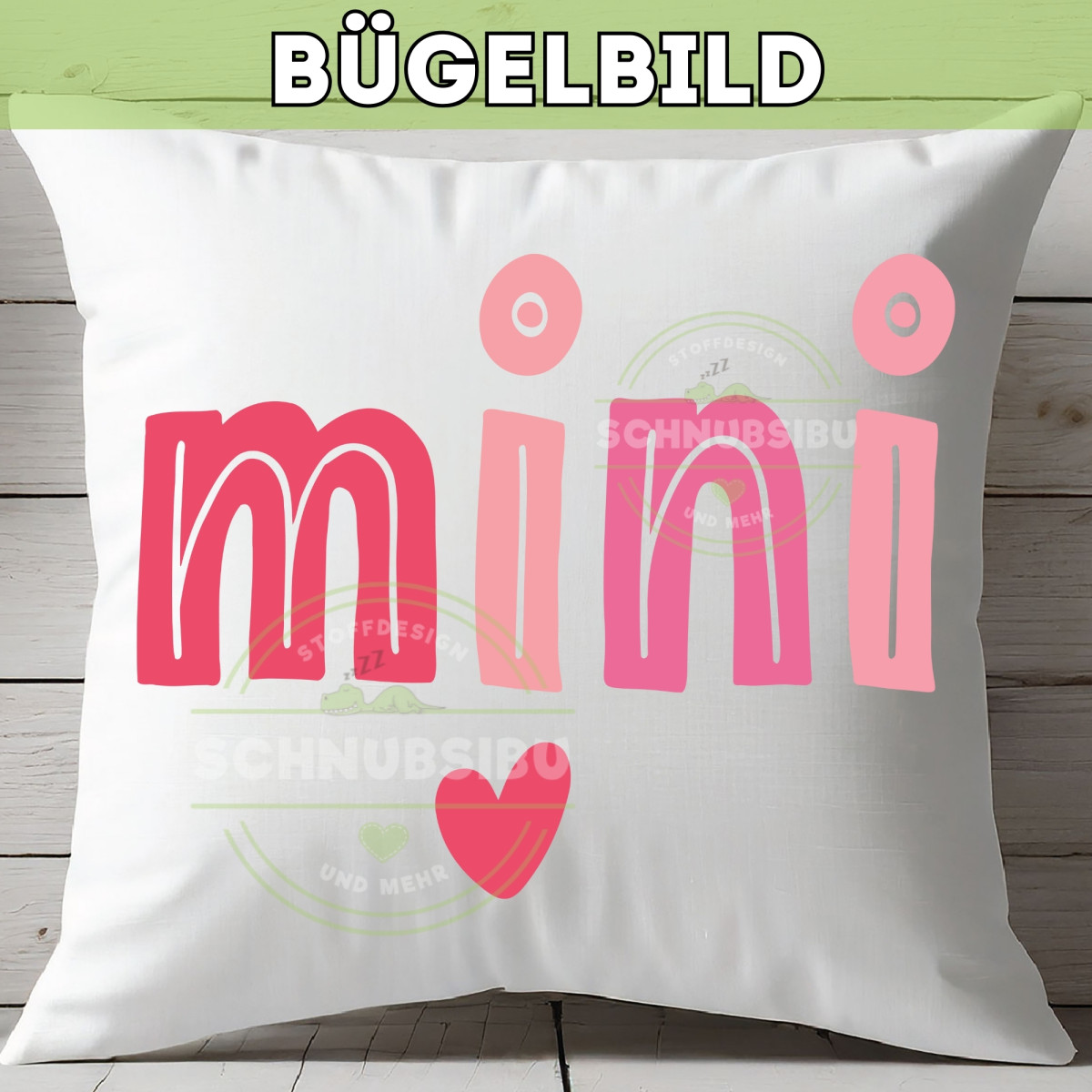 Bügelbild Muttertag - Mama Min